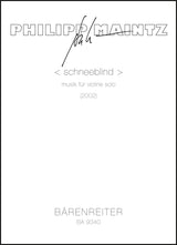 Maintz: < schneeblind >