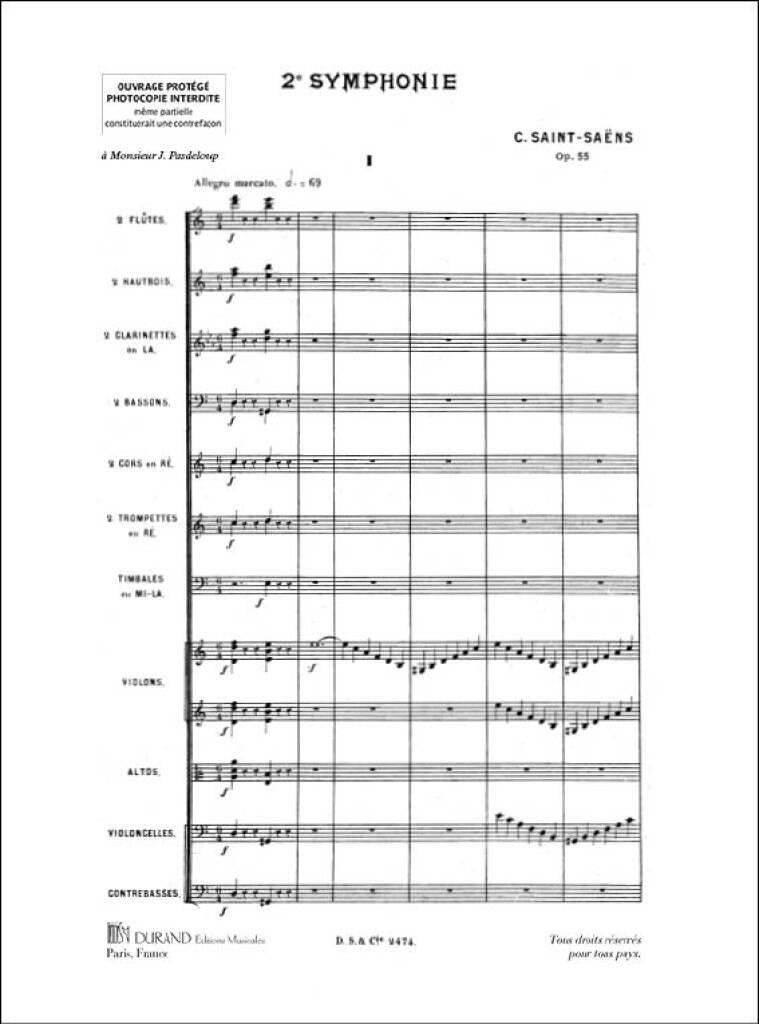 Saint-Saëns: Symphony No. 2 in A Minor, Op. 55