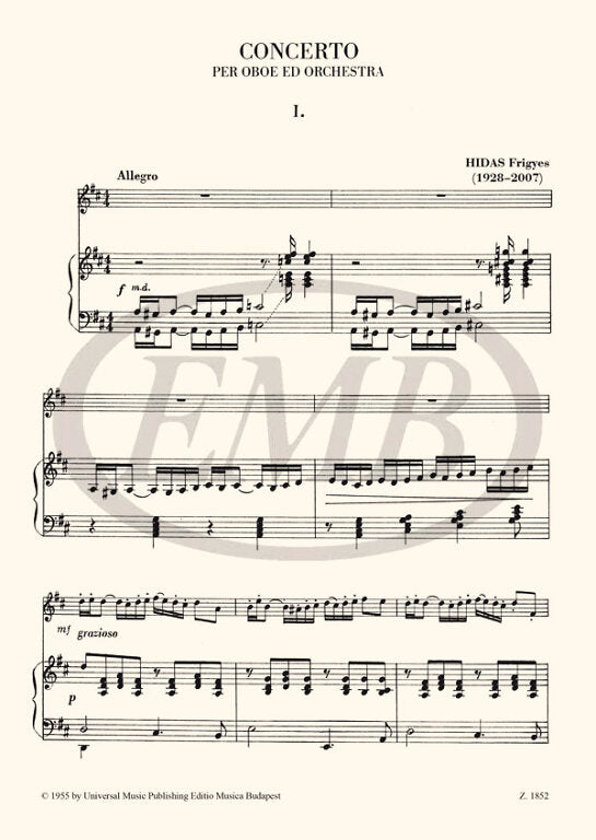 Hidas: Oboe Concerto