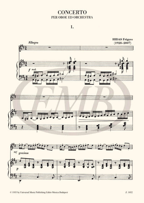 Hidas: Oboe Concerto