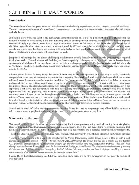 The Piano Music of Lalo Schifrin