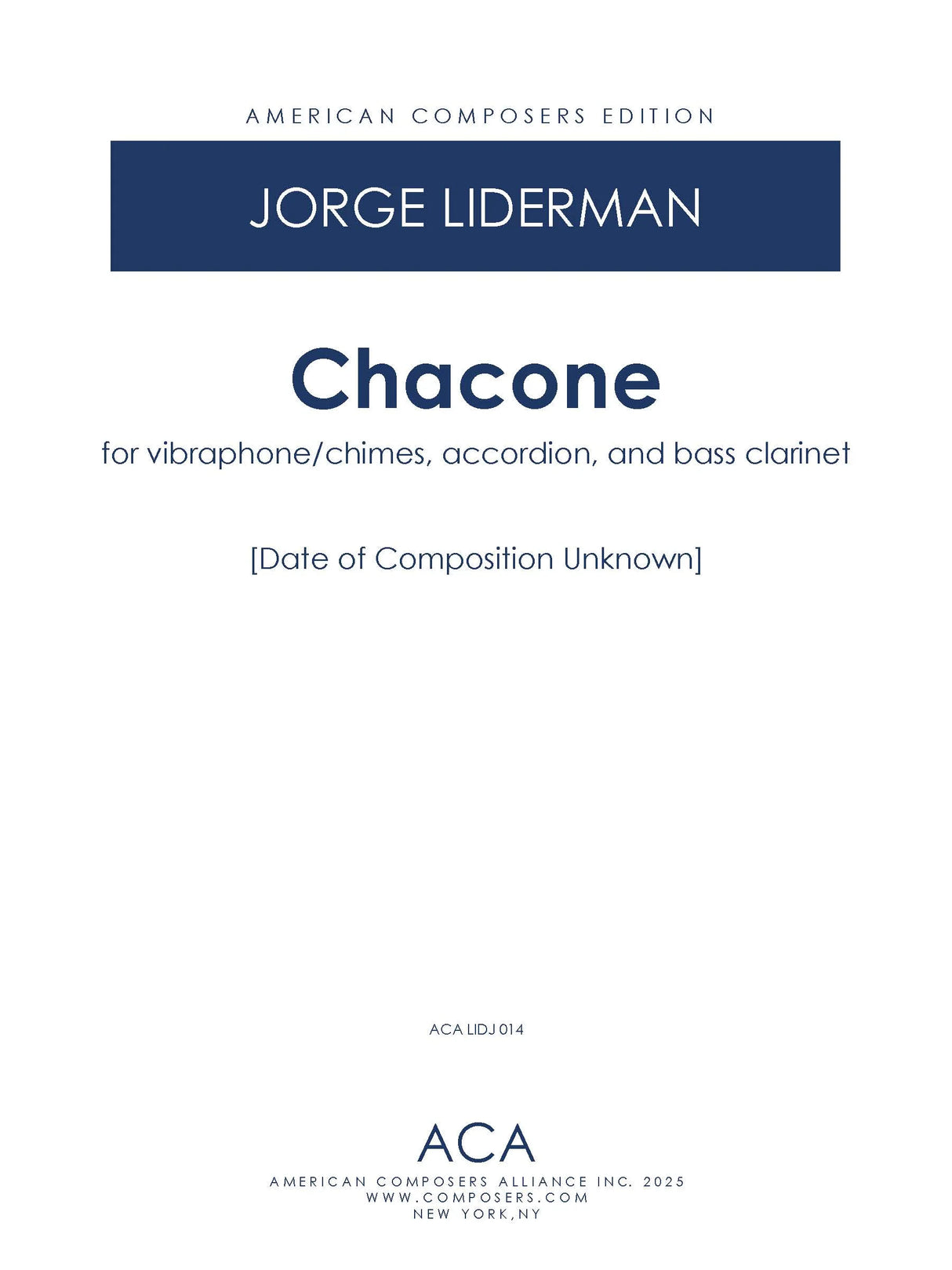 Liderman: Chacone