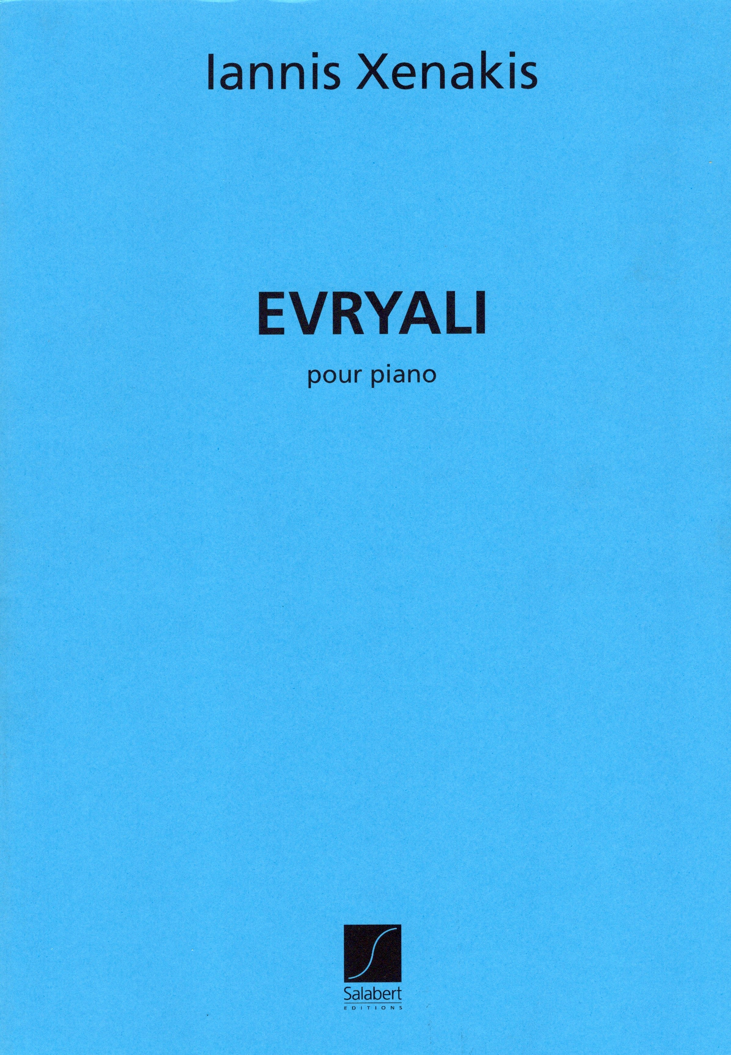 Xenakis: Evryali – Ficks Music