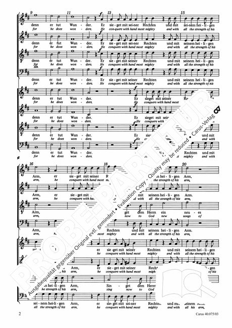 Mendelssohn: Psalm 98 - "Singet dem Herrn ein neues Lied", Op. posth. 91