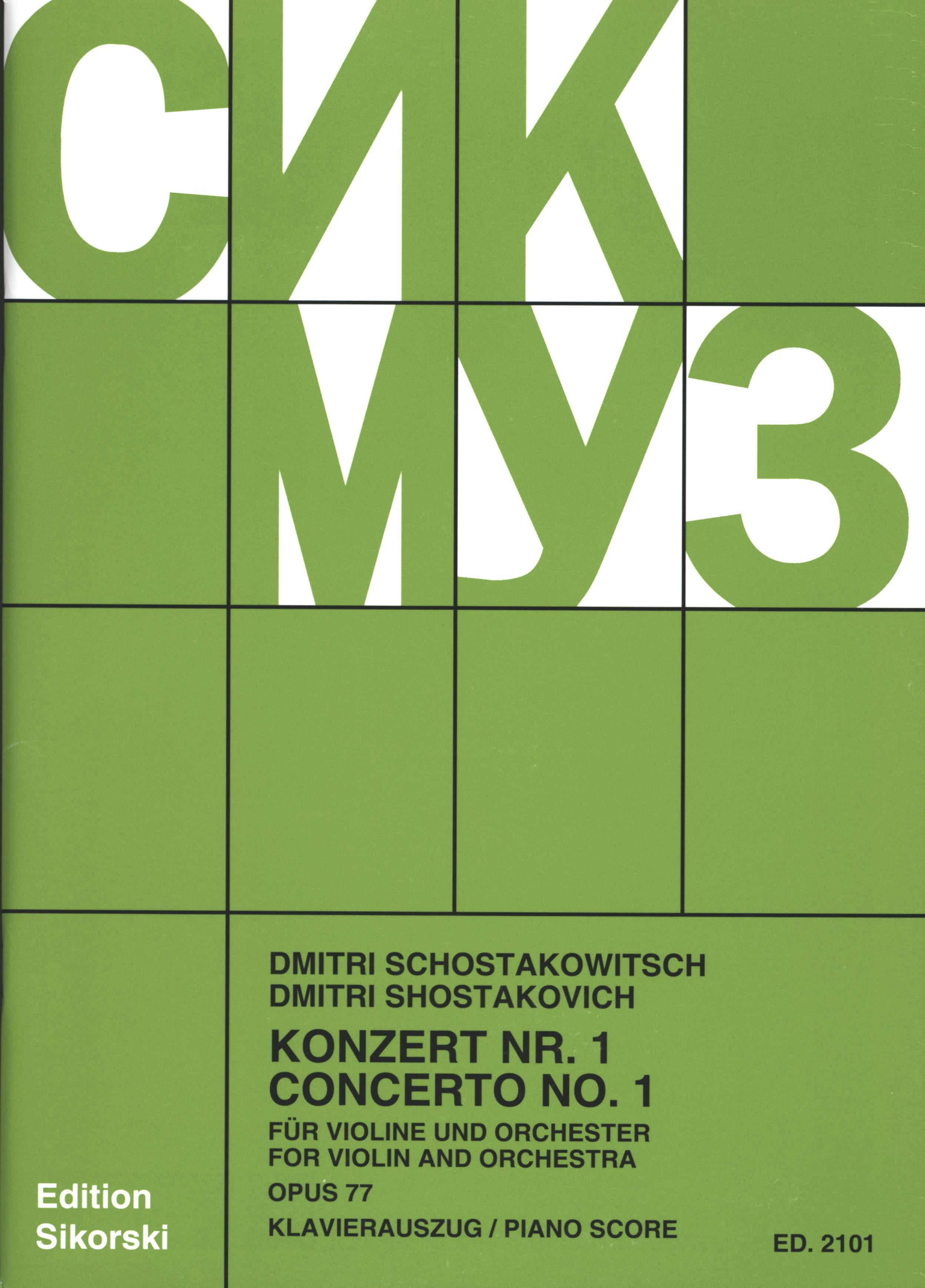 Shostakovich: Violin Concerto No. 1, Op. 77 – Ficks Music