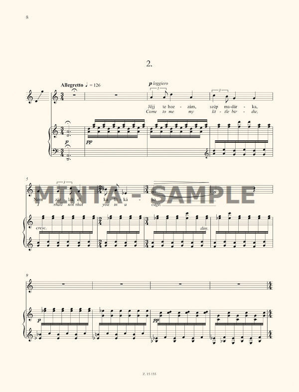 Kodály: Énekszó, Op. 1