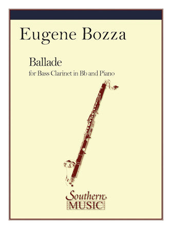 Bozza: Ballade for Bass Clarinet & Piano