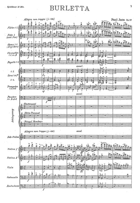 Juon: Burletta, Op. 97