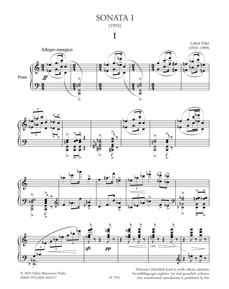 Fišer: Piano Sonata No. 1
