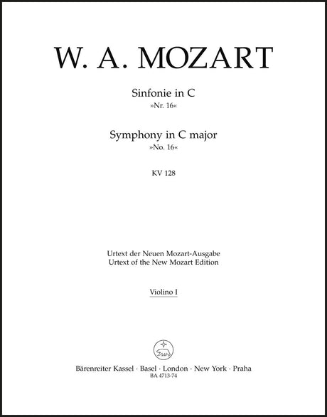 Mozart: Symphony No. 16 in C Major, K. 128