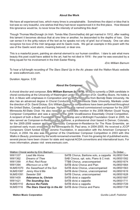 Barnum: The Stars Stand Up in the Air