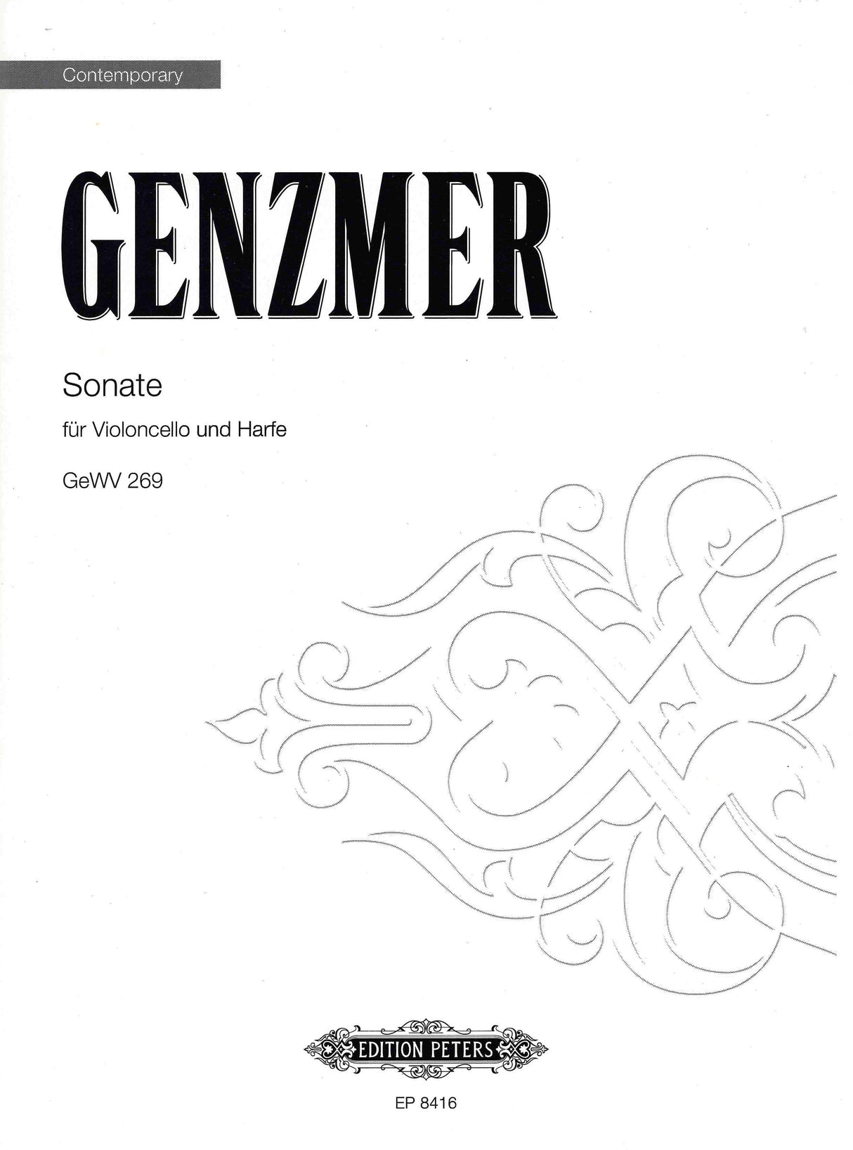 Genzmer: Sonata for Cello and Harp
