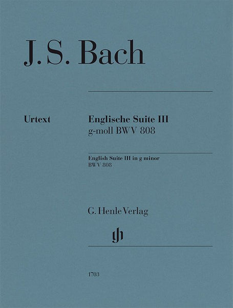 Bach: English Suite No. 3 in G Minor, BMV 808 – Ficks Music