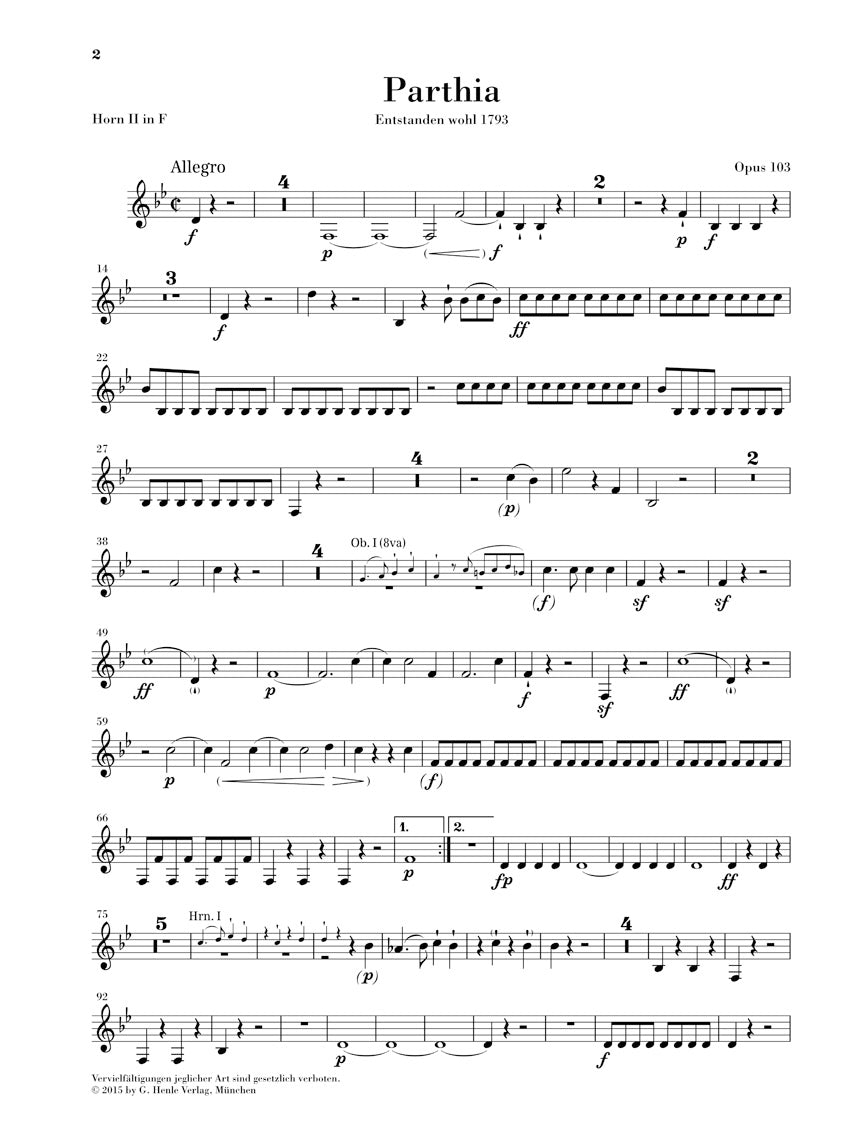 Beethoven: Parthia, Op. 103 and Rondo, WoO 25