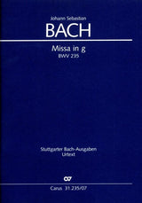 Bach: Mass in G Minor, BWV 235