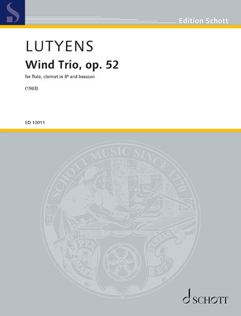 Lutyens: Wind Trio, Op. 52