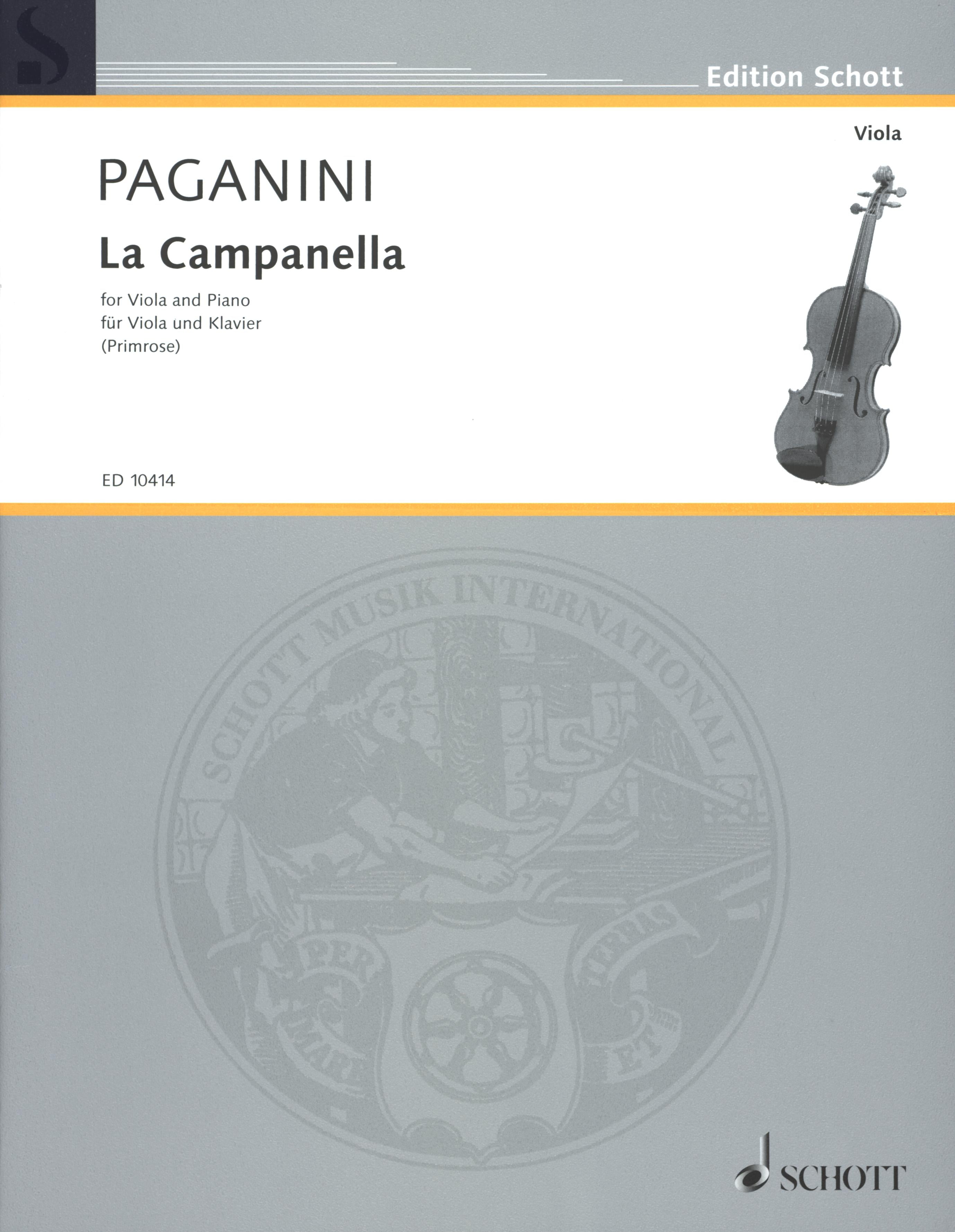 CINQ　カムパネラCampanella SONG2 Paganini: La Campanella (arr. for viola) – Ficks Music