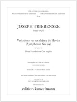 Triebensee: Variations on a Theme from Haydn's Symphony No. 94