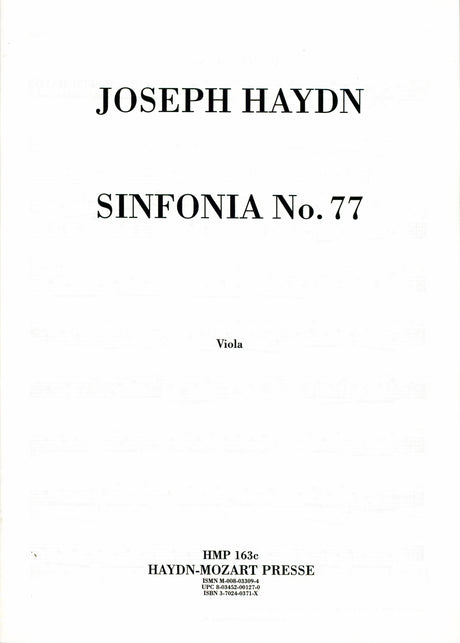 Haydn: Symphony in B-flat Major, Hob. I:77
