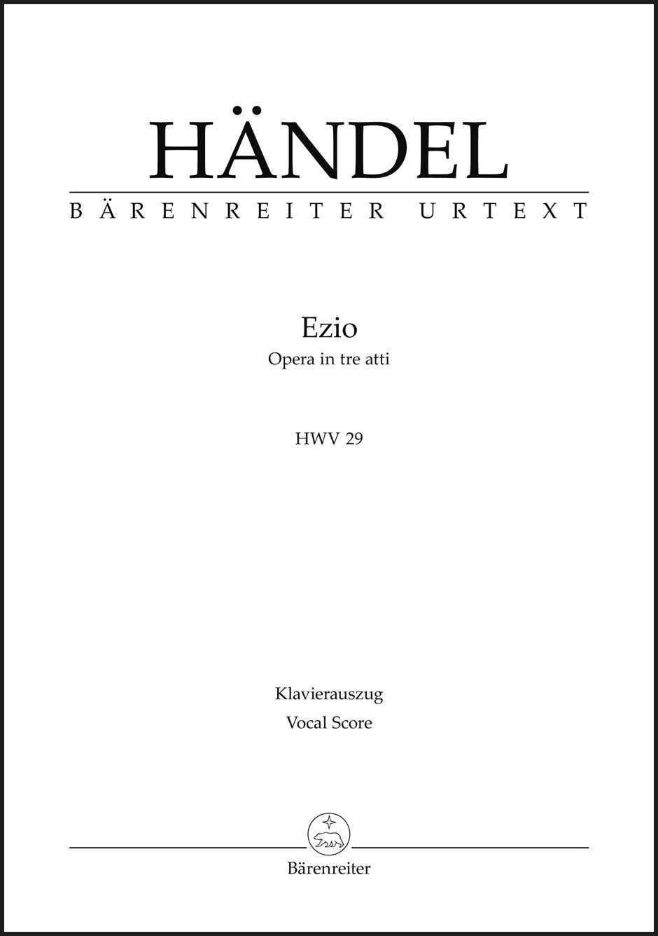 Handel: Ezio, HWV 29