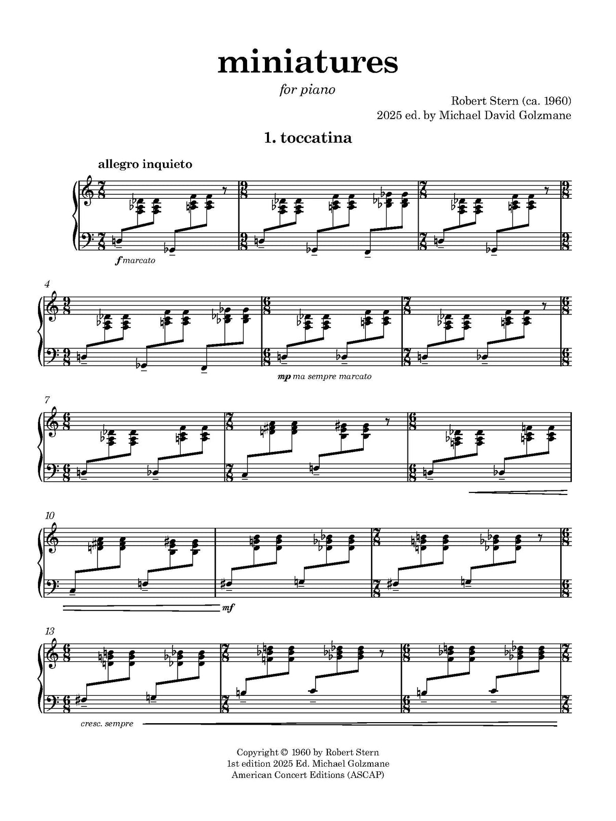 R. Stern: miniatures