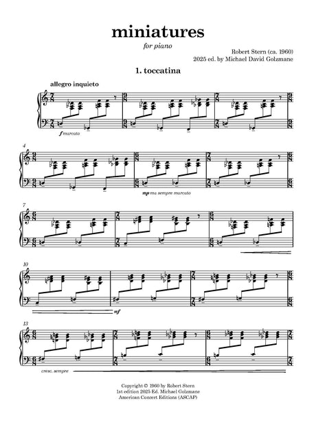 R. Stern: miniatures