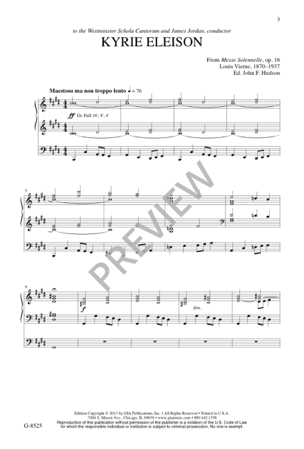 Vierne: Kyrie Eleison