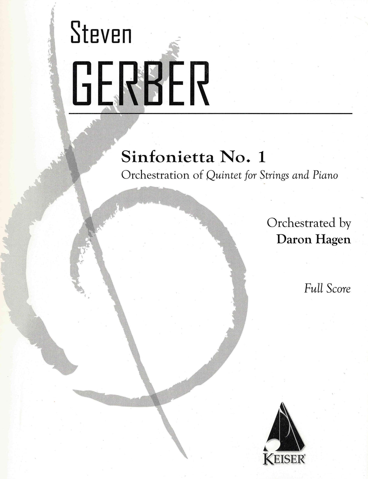 Gerber: Piano Quintet (arr. for orchestra)