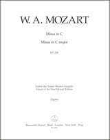 Mozart: Missa in C Major, K. 258