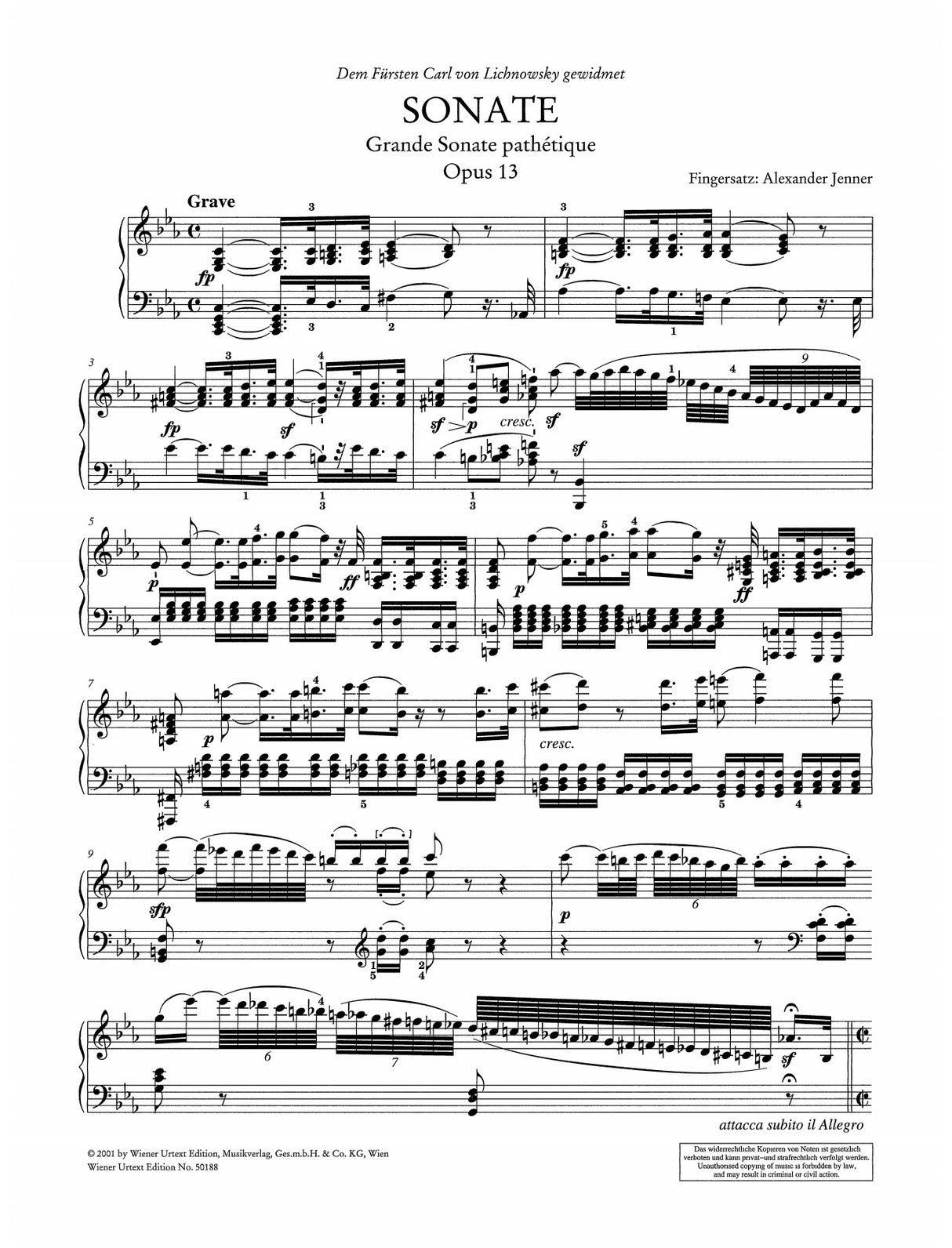 Beethoven: Piano Sonata No. 8 in C Minor, Op. 13 ("Pathétique")