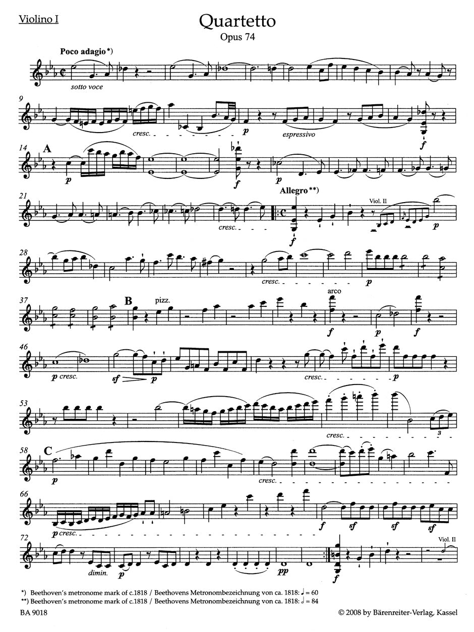Beethoven: String Quartets, Opp. 74, 95