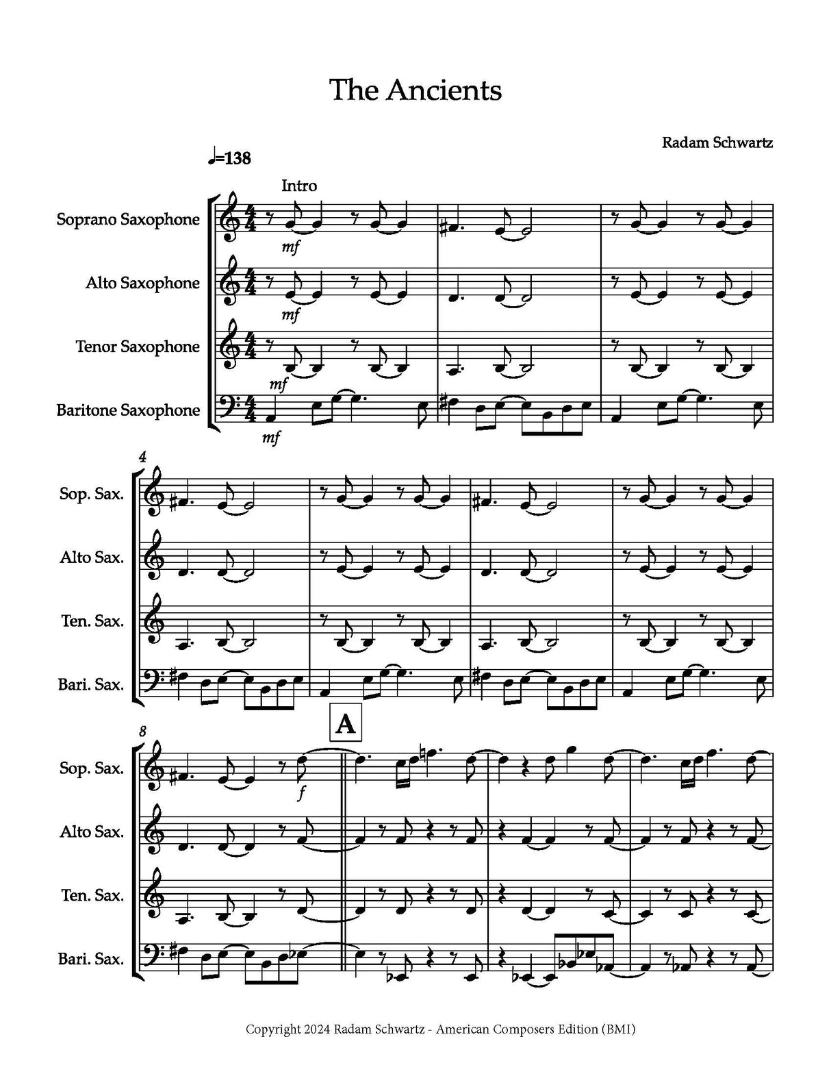 R. Schwartz: The Ancients