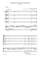 Mozart: Vesperae solennes de Confessore, K. 339