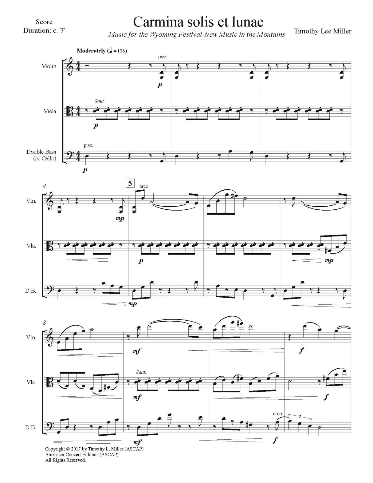 Miller: Carmina solis et lunae