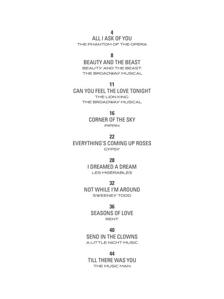 Broadway Classics for Piano Solo