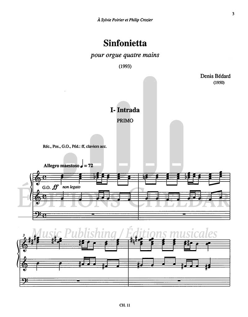 Bédard: Sinfonietta