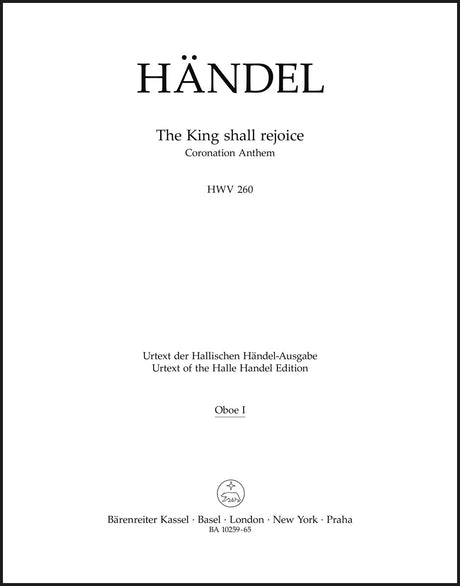 Handel: The King shall rejoice, HWV 260
