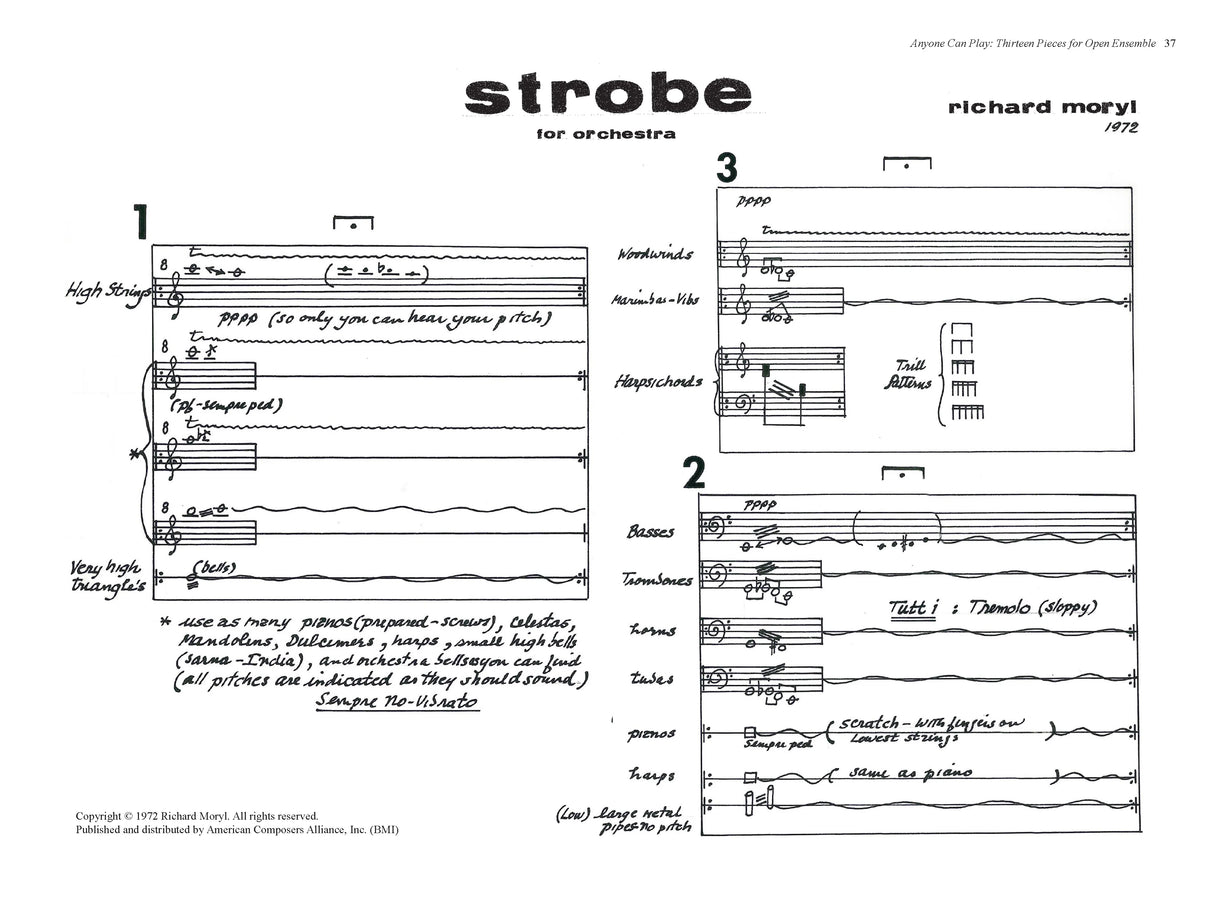 Anyone Can Play: 13 Pieces for Open Ensemble