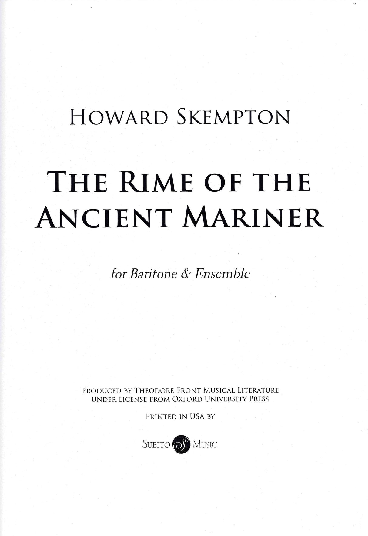 Skempton: The Rime of the Ancient Mariner