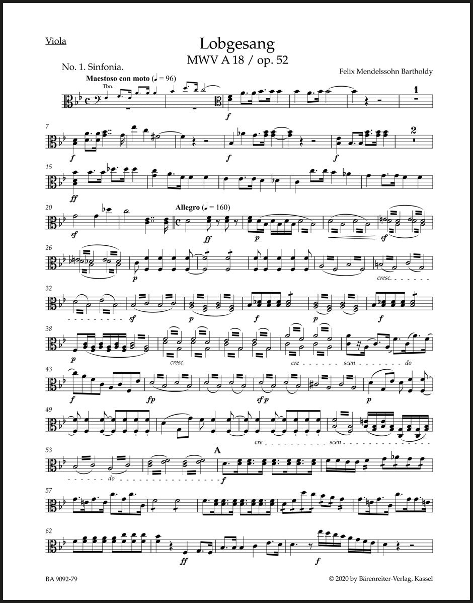 Mendelssohn: Lobgesang, MWV A 18, Op. 52
