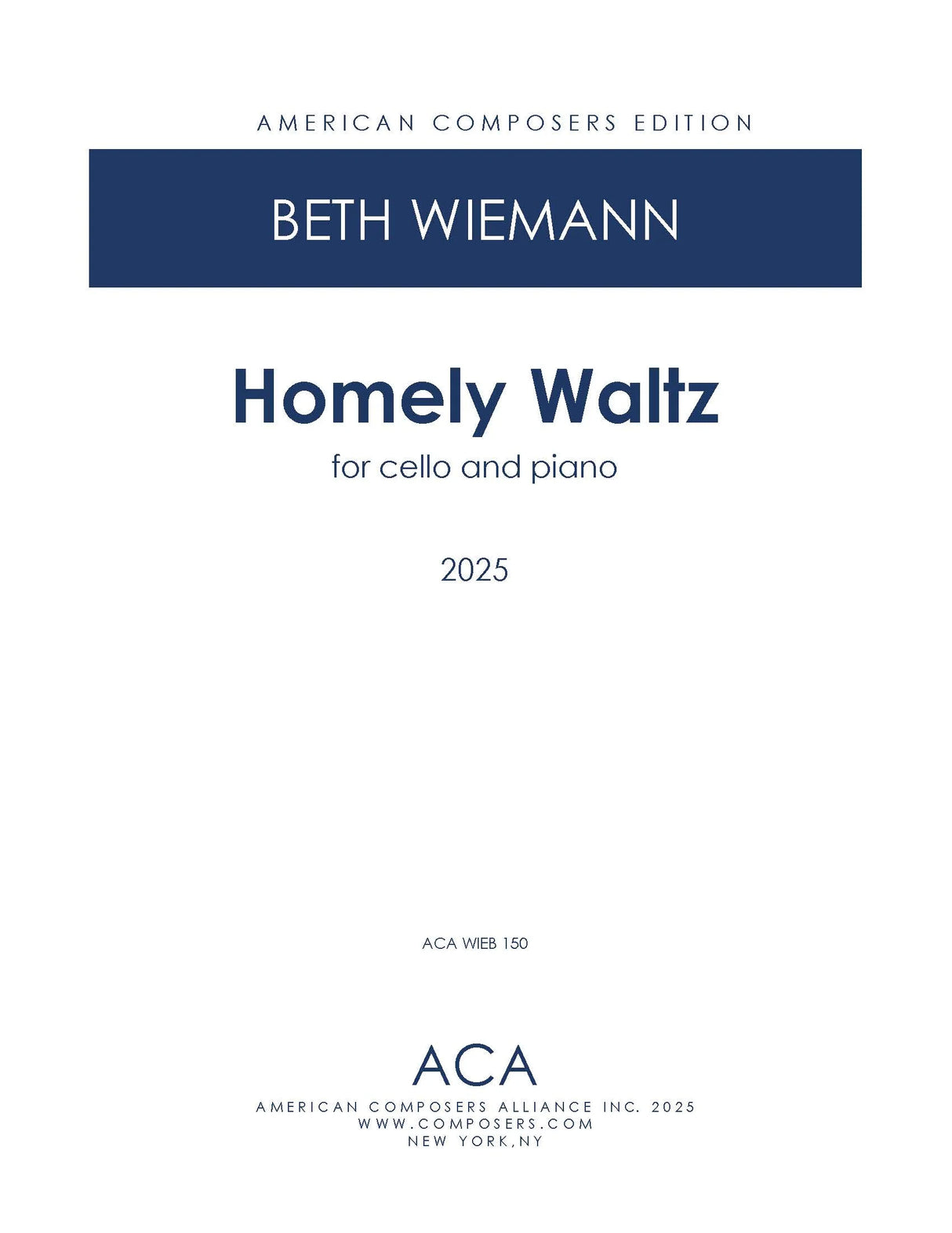 Wiemann: Homely Waltz