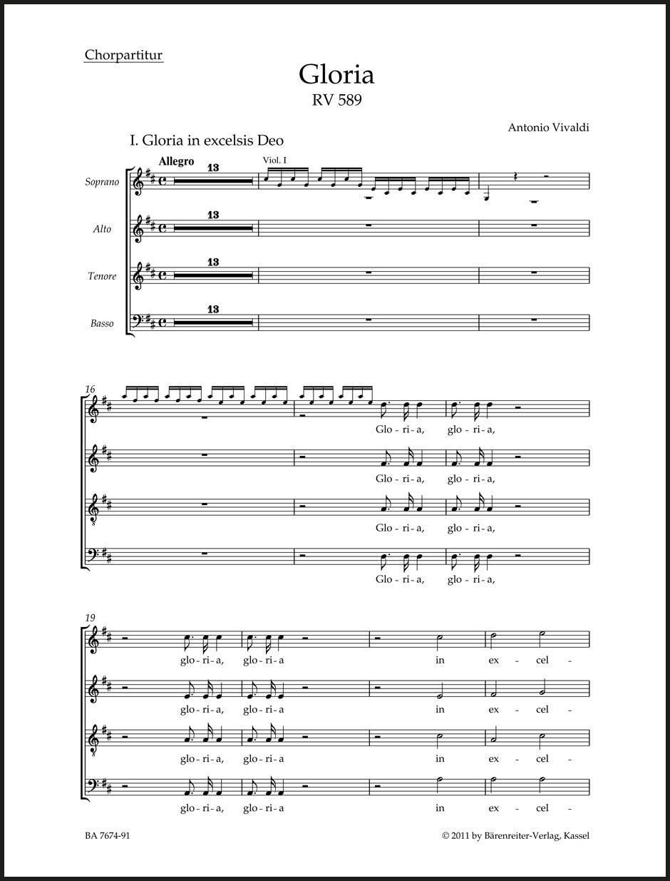 Vivaldi: Gloria, RV 589 – Ficks Music