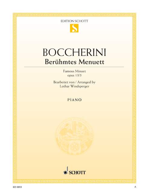 Boccherini: Menuet from String Quintet in E Major, Op. 13, No. 5 (arr. for piano)