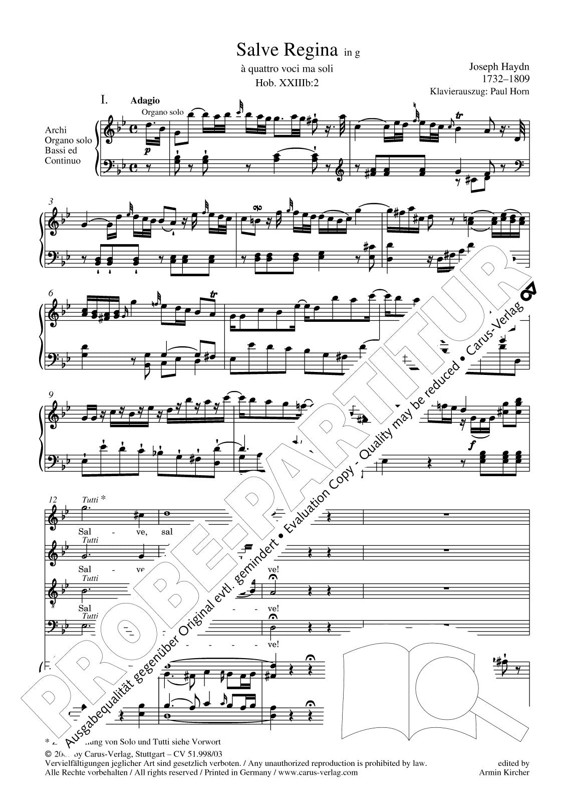 Haydn: Salve Regina in G Minor, Hob. XXIIIb:2