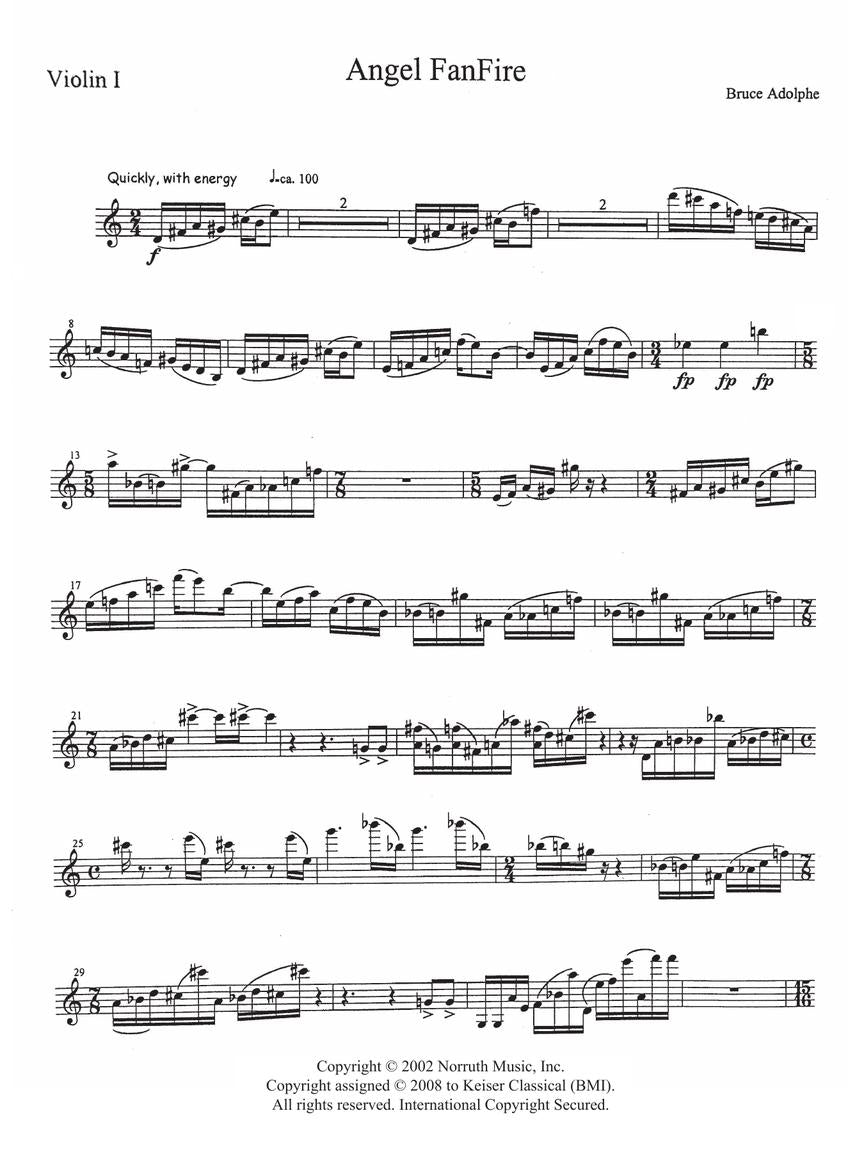 Adolphe: Angel Fanfire