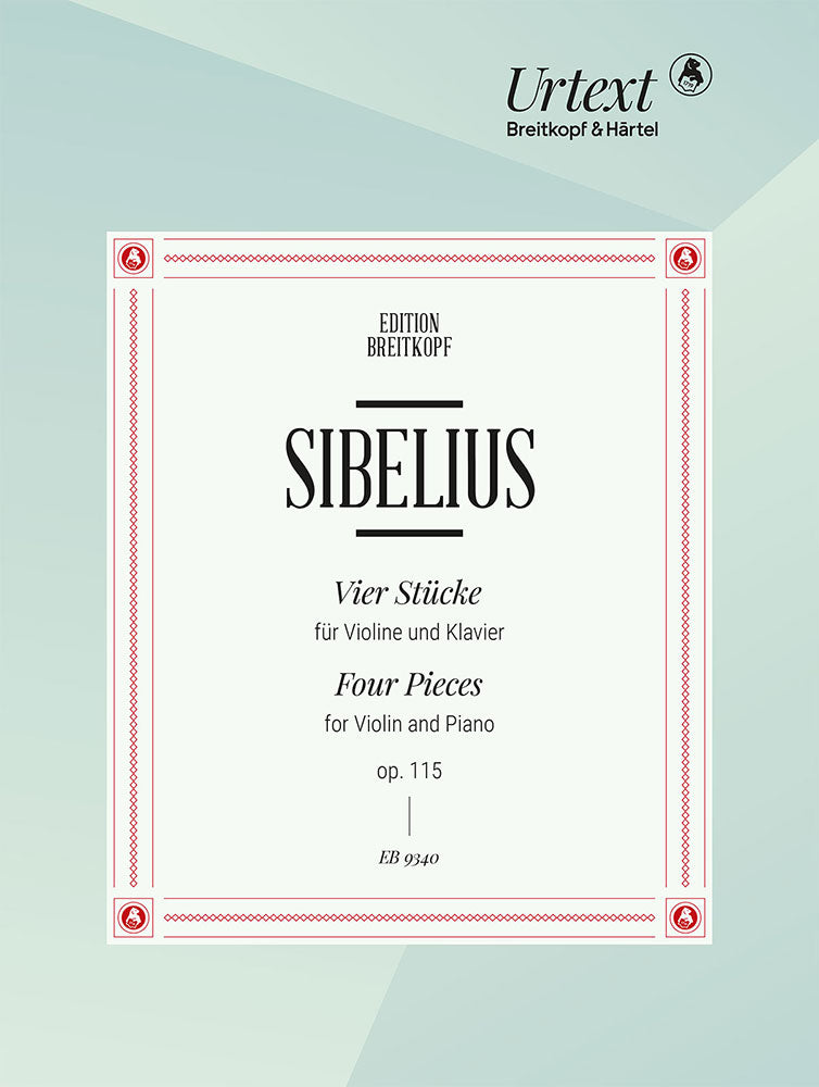 クラシック Sibelius Sibelius: 4 Pieces for Violin and Piano, Op. 115 – Ficks Music