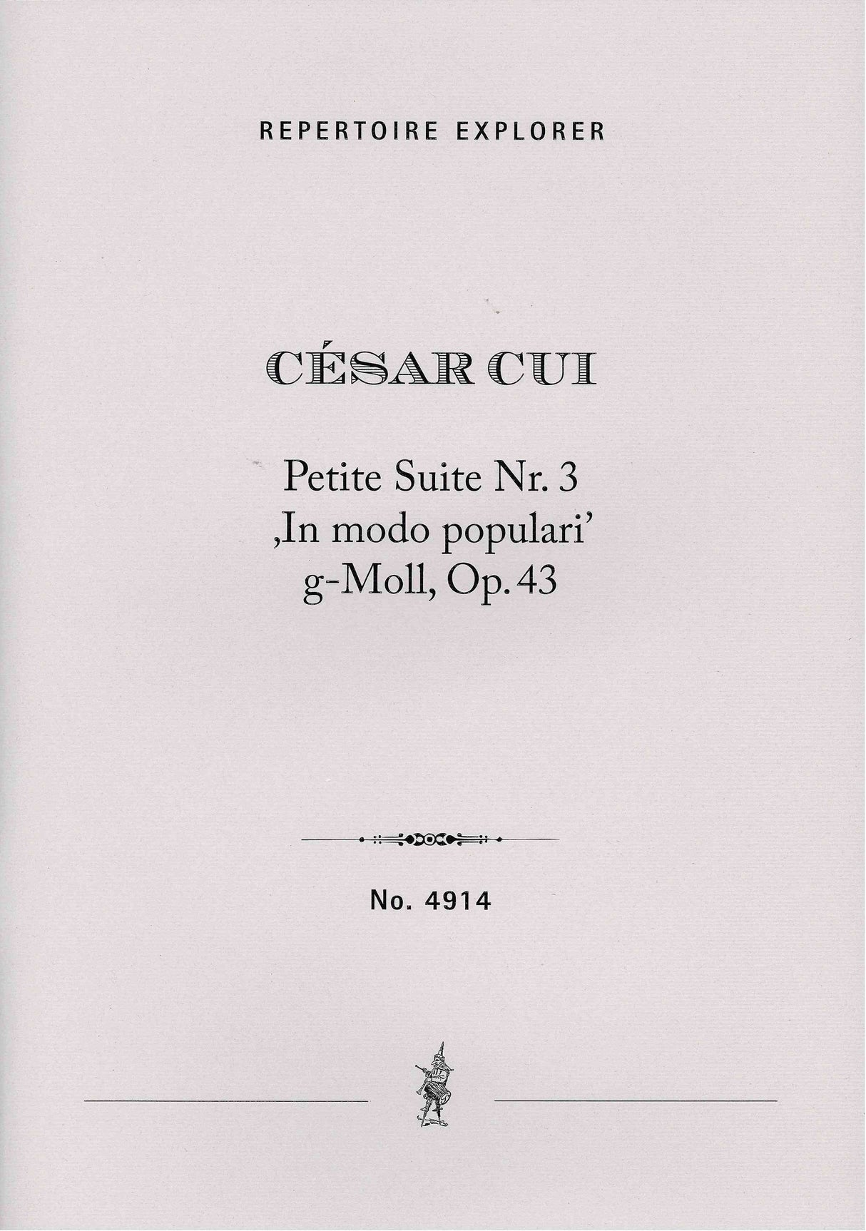 Cui: In modo populari, Op. 43