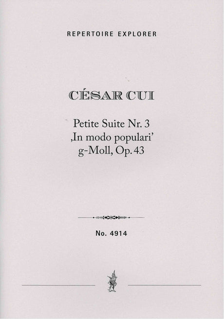 Cui: In modo populari, Op. 43