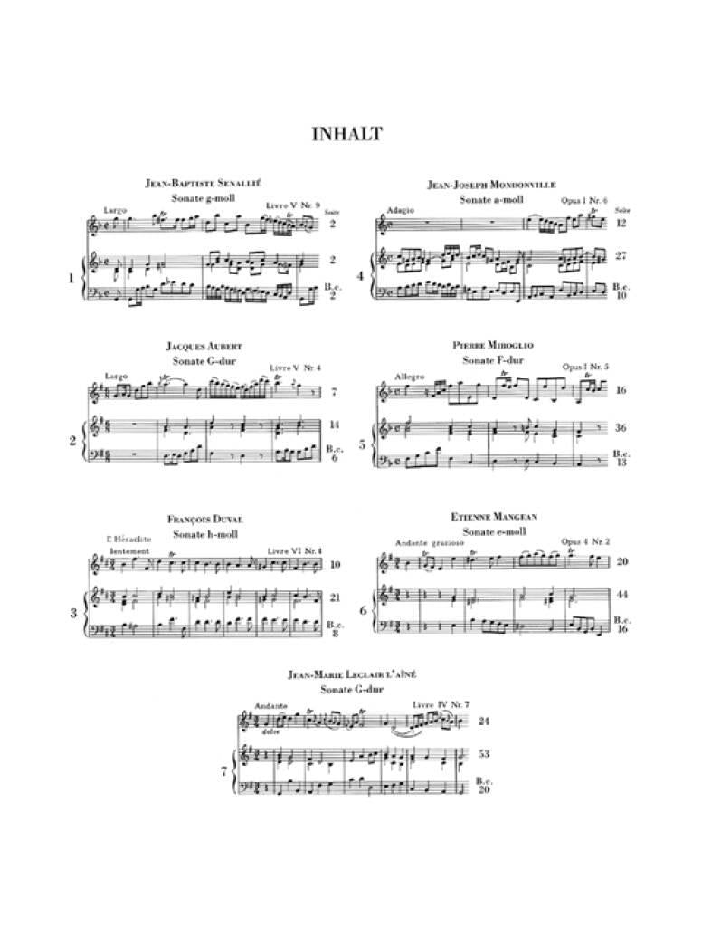 French Violin Music of the Baroque Era - Volume 1 – Ficks Music