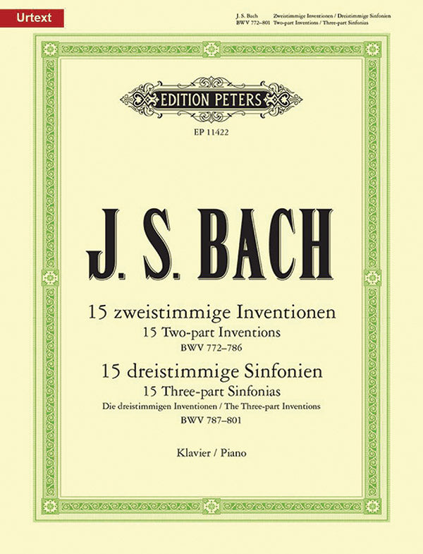 Bach: Inventions and Sinfonias, BWV 772-801